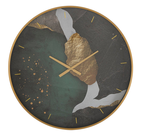 Orologio da Muro Art Ø80x5,5 cm in Ferro MDF e Vetro Multicolor online