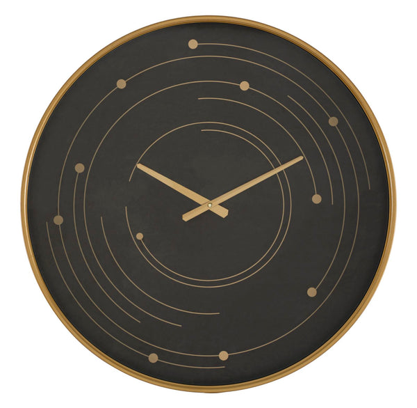 Orologio da Muro Plix Ø60x6 cm in Ferro MDF e Vetro Multicolor sconto