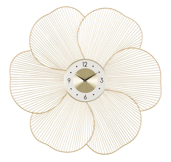 Orologio da Muro Petal 83,5x6x80 cm in Ferro Oro prezzo