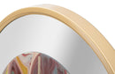 Orologio da Muro Mirror Mix Ø60x5 cm in Ferro MDF e Vetro Multicolor-4