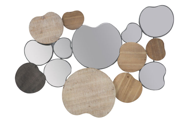 Specchio Quoxy 118x11x82,5 cm Lengo Ferro e Specchio Marrone prezzo