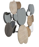 Specchio Quoxy 118x11x82,5 cm Lengo Ferro e Specchio Marrone-2