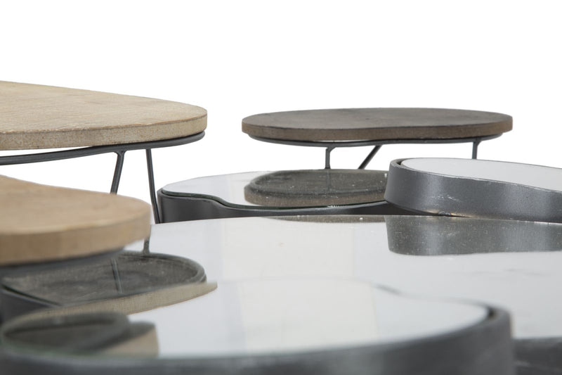 Specchio Quoxy 118x11x82,5 cm Lengo Ferro e Specchio Marrone-6