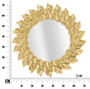 Specchio da Muro Glam Petal Ø73x5 cm in Ferro Oro-7