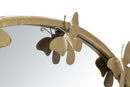 Specchio Farfalle Round New Ø91x3x94 cm in Ferro Oro-4