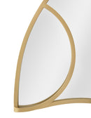 Specchio Sunshine 110x2,5x66 cm in Ferro e MDF Oro-3