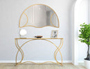 Specchio Sunshine 110x2,5x66 cm in Ferro e MDF Oro-4