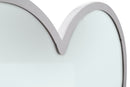 Specchio Glam Bianco Double Heart 65x2x50 Misura Interna 60x45 cm in Ferro e MDF Bianco-3