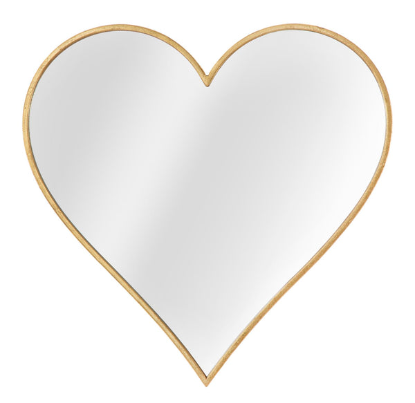 Specchio Glam Heart 55,5x2x54,5 cm in Ferro Specchio e MDF Oro online