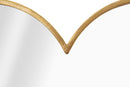 Specchio Glam Heart 55,5x2x54,5 cm in Ferro Specchio e MDF Oro-3