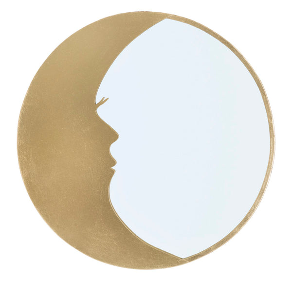 acquista Specchio Moon Ø72,5x2,3 cm in Ferro e MDF Oro