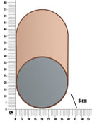 Specchio da Muro Soft 40x3x75 cm Specchio ROSE-5