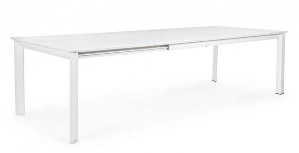 prezzo Tavolo Allungabile Konnor 200-300x110 cm Bianco in Alluminio
