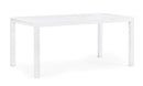 Tavolo da Giardino Allungabile 160/240x90x75 cm in Alluminio Hilde Bianco-4