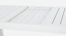 Tavolo Allungabile Hilde 140-210x77 cm Bianco in Alluminio-5