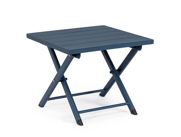 Tavolino da Salotto 44x43x36 cm in Alluminio Taylor Navy prezzo