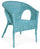 Poltrona da Giardino 58x61x74 cm in Rattan Allis Blu