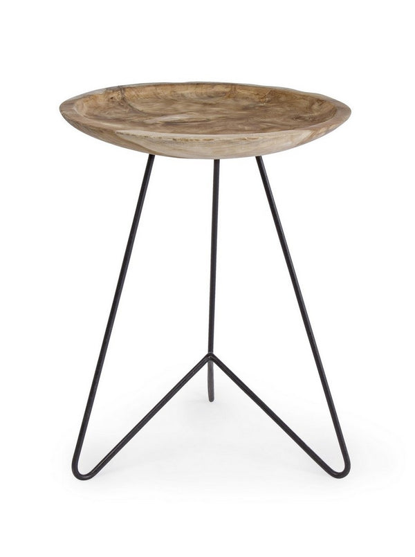 Tavolino da Soggiorno Ø40x50 cm in Legno Zahira prezzo