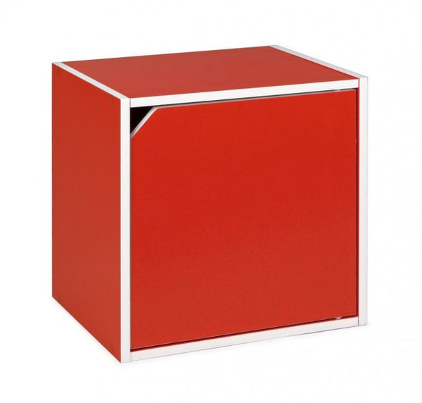 Cubo con Anta Composite in Legno Rosso sconto