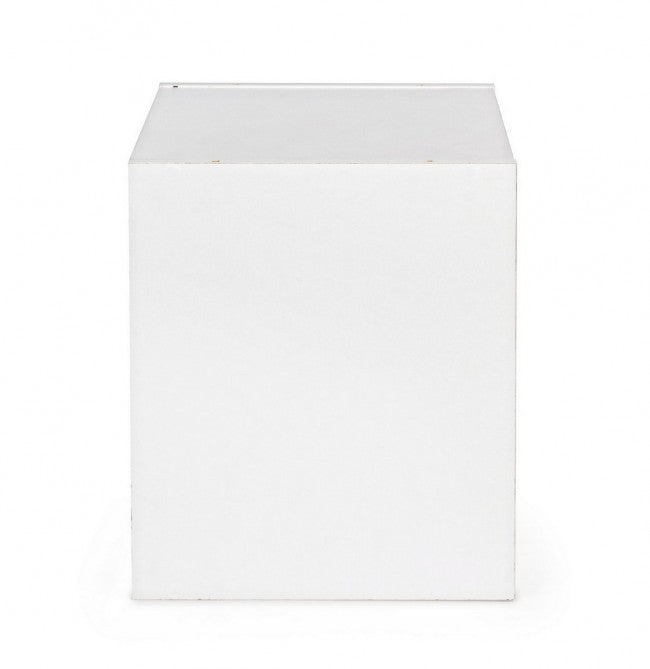 Cubo con Mensola Composite in Legno Bianco-3