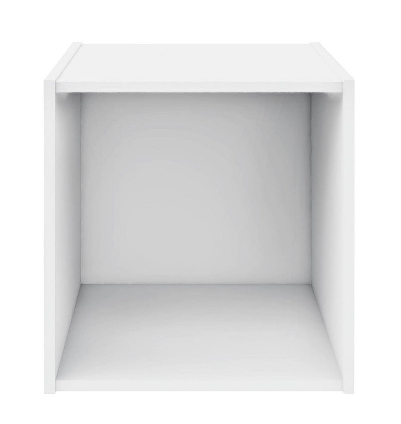 Cubo Composite  35x35x35 cm in Compensato  Bianco-2