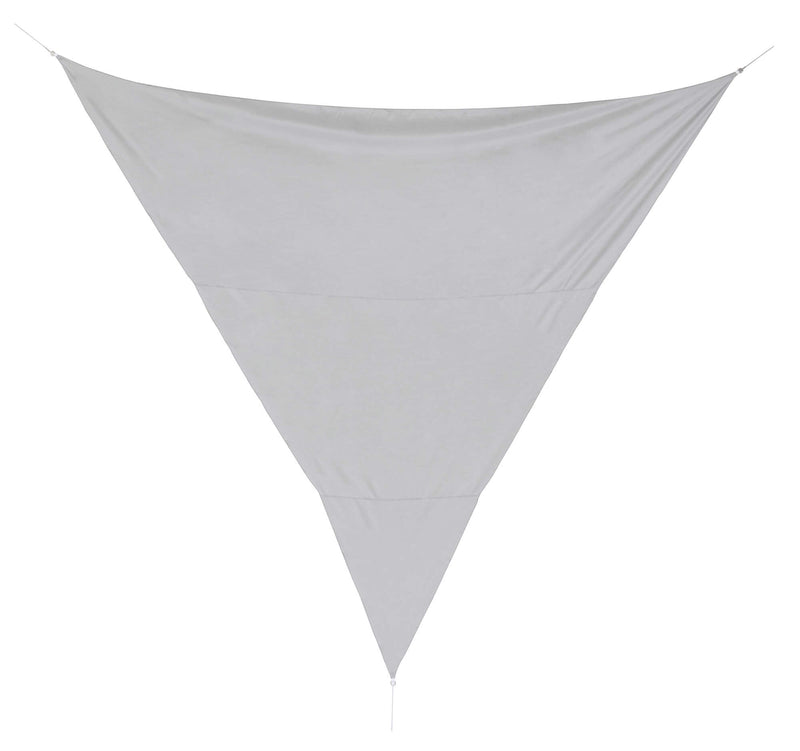 Tenda Vela Ombreggiante Triangolare 5x5x5m in Poliestere Grigio-1
