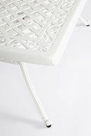 Tavolo Ivrea Rett 160x90 cm Bianco in Alluminio-4