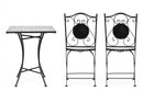 Set Tavolino e 2 Sedie Pieghevoli da Giardino Erice in Acciaio-5