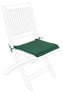 Cuscino Poly180 Verde Scuro Seduta Quadrata in Tessuto per Esterno-1