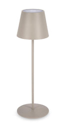 Lampada  da Tavolo Ø12x38 cm in Metallo Etna Tortora-1