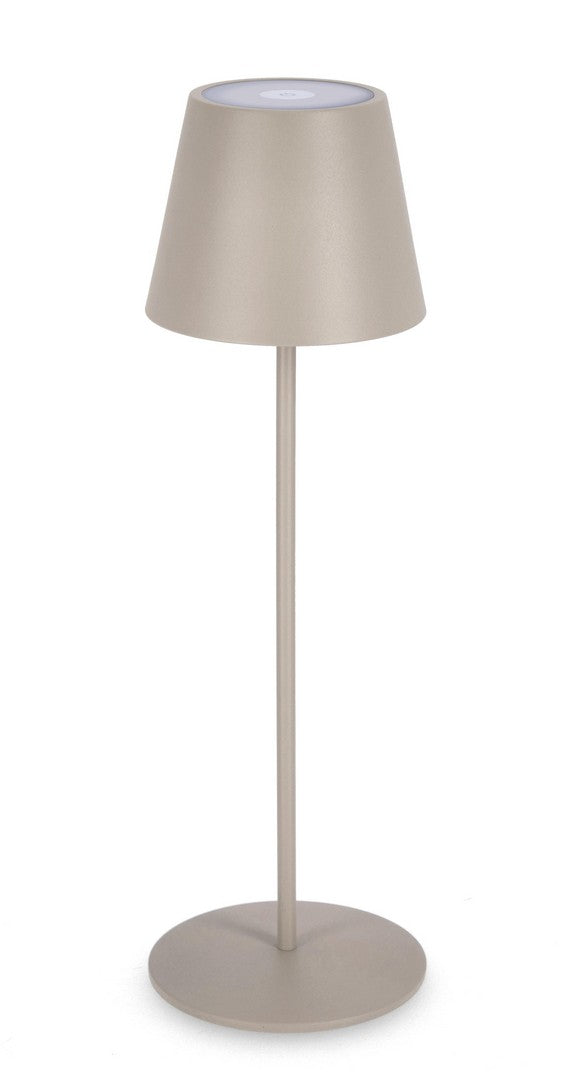 Lampada  da Tavolo Ø12x38 cm in Metallo Etna Tortora sconto
