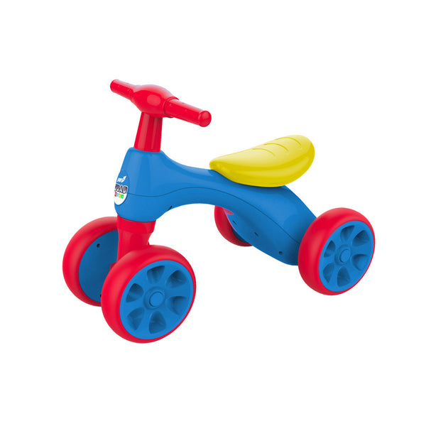 sconto Bicicletta Pedagogica per Bambino 57x34x42 cm 4 Ruote Quad Blu