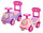 Camioncino Cavalcabile per Bambina 48x23x42 cm con Clacson Rosa o Viola