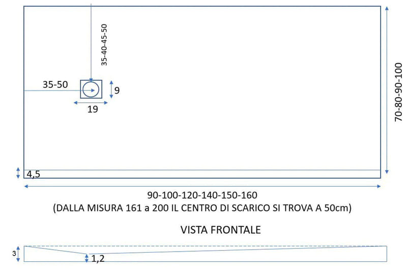 Piatto Doccia in Pietra Bonussi Everest Marrone 70x80 cm-5