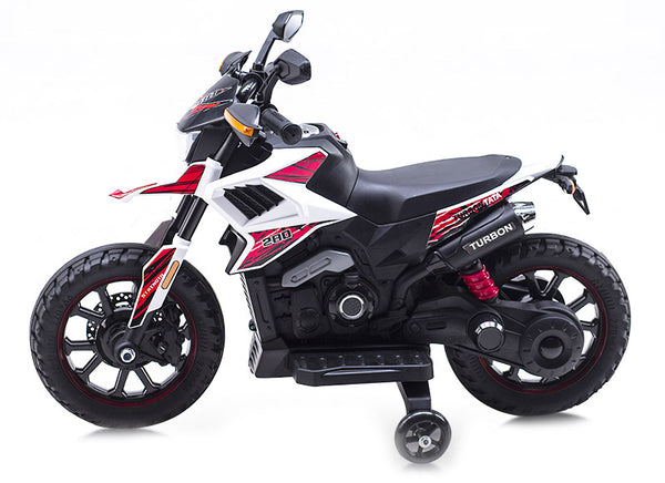Moto Elettrica per Bambini 12V Motocross Bianca prezzo