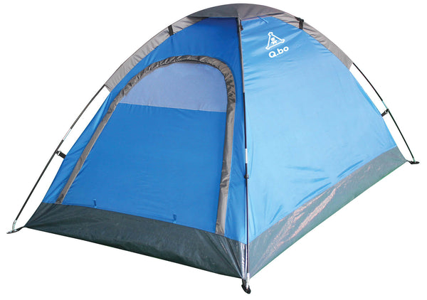 sconto Tenda da Campeggio 4 Posti 2,1x2,4x1,2m in Polietilene Blu