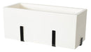 Vaso 40x17x14,5 cm in Polietilene con Supporto Kit Schio Cassa 60 Bianco-1