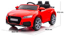 Macchina Elettrica per Bambini 12V Audi TT RS Roadster Rossa-5