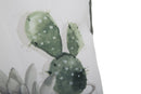 Cuscino Cactus 45x45 cm Poliestere Bianco e Verde-3