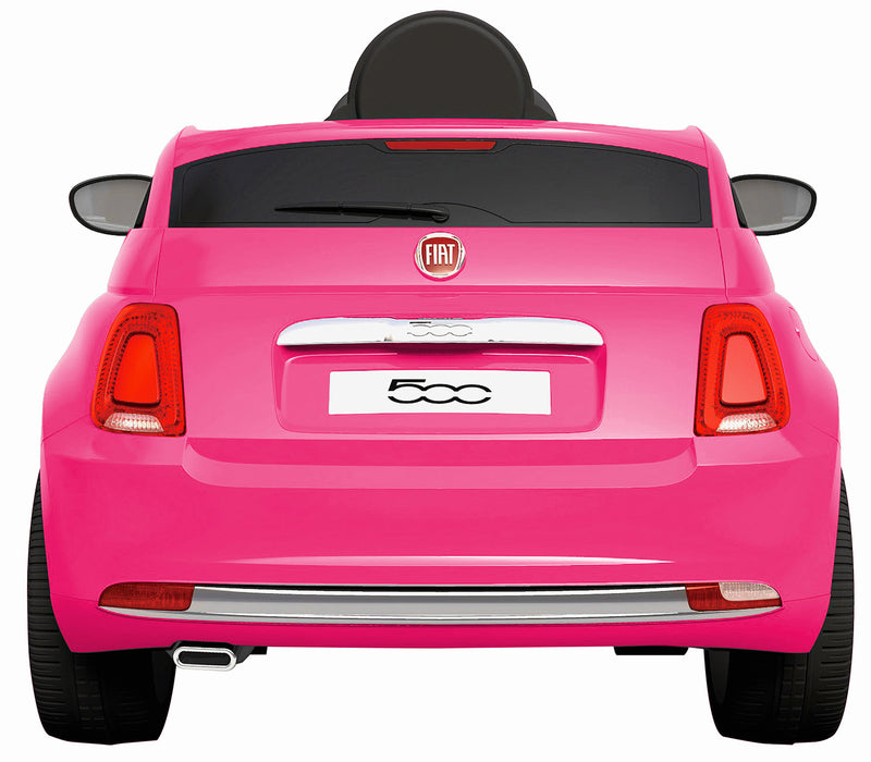 Macchina Elettrica per Bambini 12V Fiat 500 Rosa-2