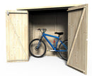 Casetta Box da Giardino per Bici e Secchi Differenziata 1,93x0,98m Senza Pavimento in Legno Abete 12mm Bike Box-2