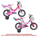 Bicicletta per Bambina 12” 2 Freni Bimba Mya Ciclamino o Rosa/Ciclamino-4
