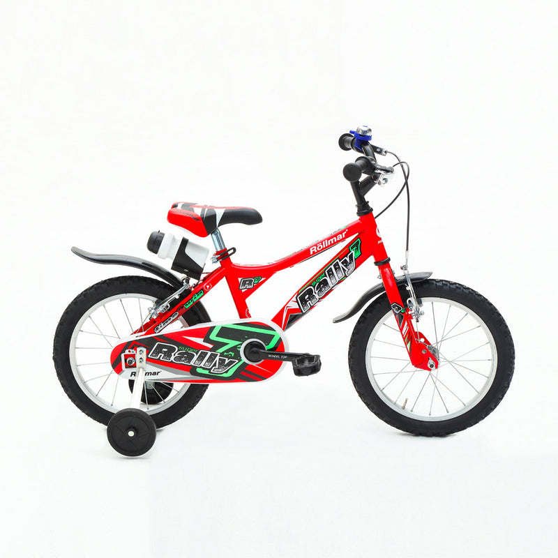 Bicicletta per Bambino 14” 2 Freni Bimbo Rally Blu o Rosso-3