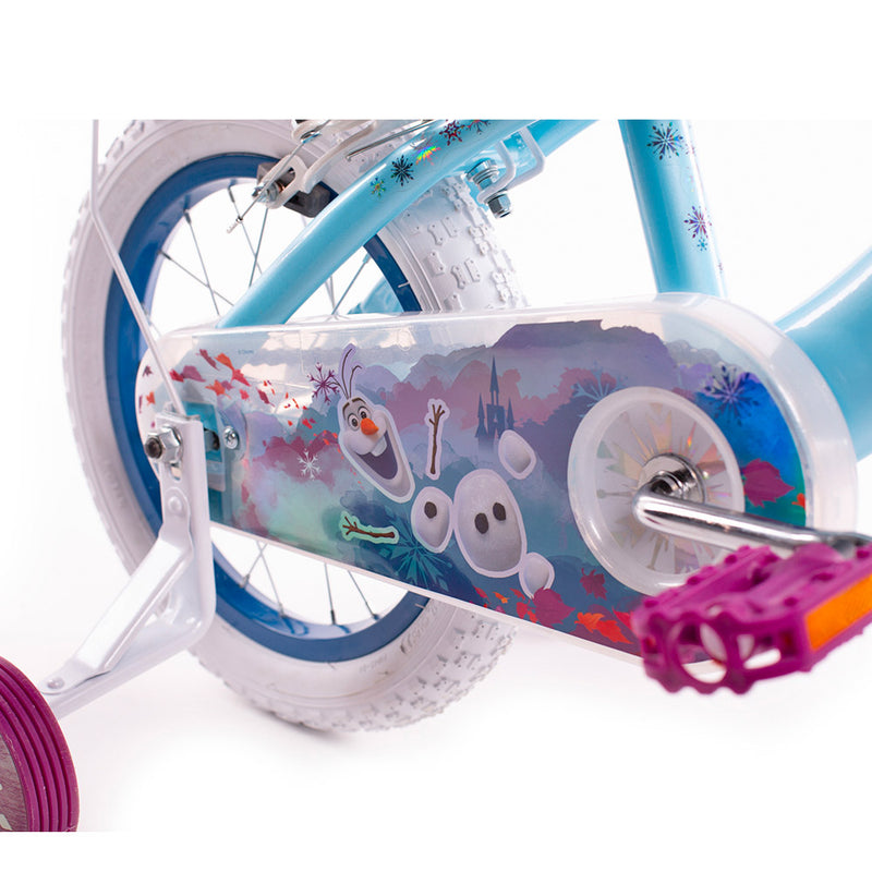 Bicicletta per Bambina 14” 2 Freni con Licenza Disney Frozen Azzurra-3