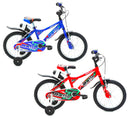 Bicicletta per Bambino 16” 2 Freni Bimbo Rally Blu o Rosso-1