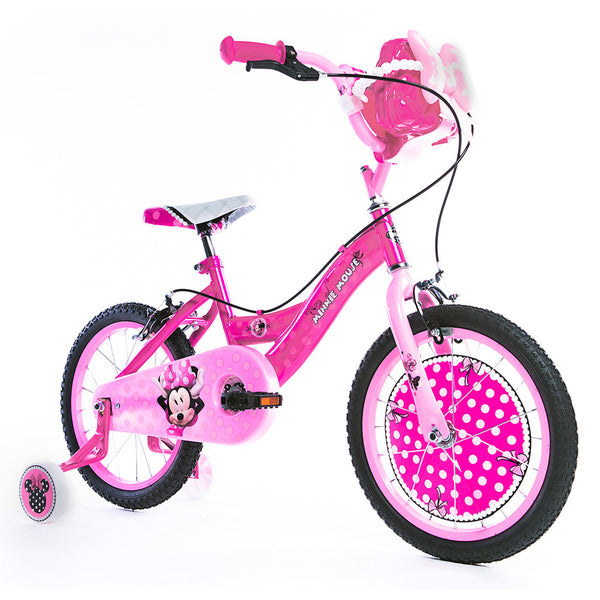 sconto Bicicletta per Bambina 16” 2 Freni con Licenza Disney Minnie Rosa