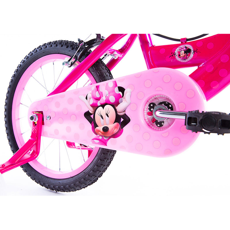 Bicicletta per Bambina 16” 2 Freni con Licenza Disney Minnie Rosa-3