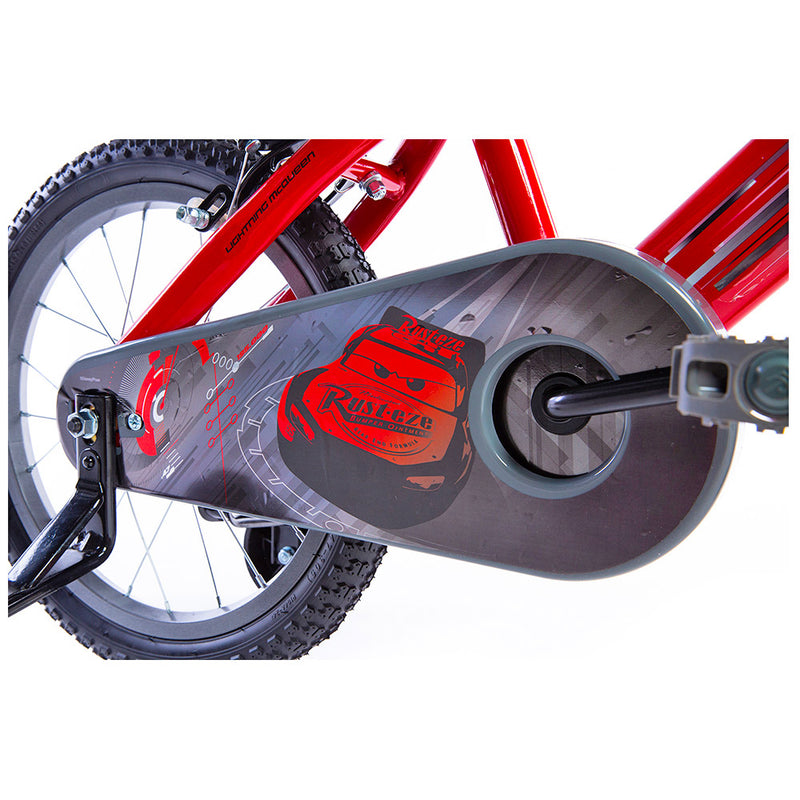 Bicicletta per Bambino 16” 2 Freni con Licenza Disney Cars Rosso-3
