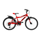 Bicicletta MTB Ragazzo 20” 18 Velocità Race Rosso o Nero/Verde o Nero/Giallo-2