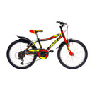 Bicicletta MTB Ragazzo 20” 18 Velocità Race Rosso o Nero/Verde o Nero/Giallo-4